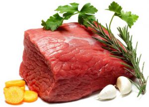 گوشت قرمز از ترکیب ورمه سبزی